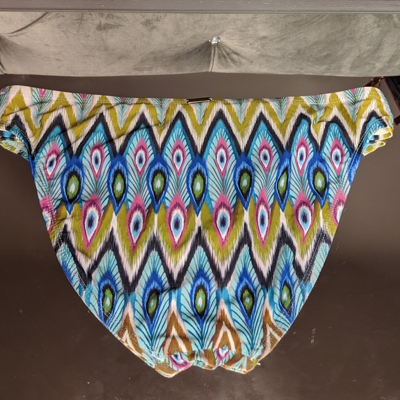 Callie Multi-color Ethnic Beaded Bikini Bottoms 10 - Picture 3 of 5